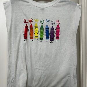 Crayon Graphic Teacher Tee